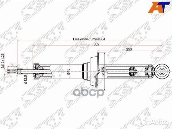 Стойка задняя toyota mark/cresta/chaser/crown/M