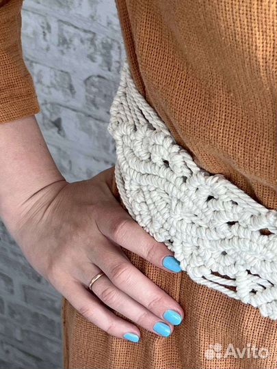 Пояс в технике макраме