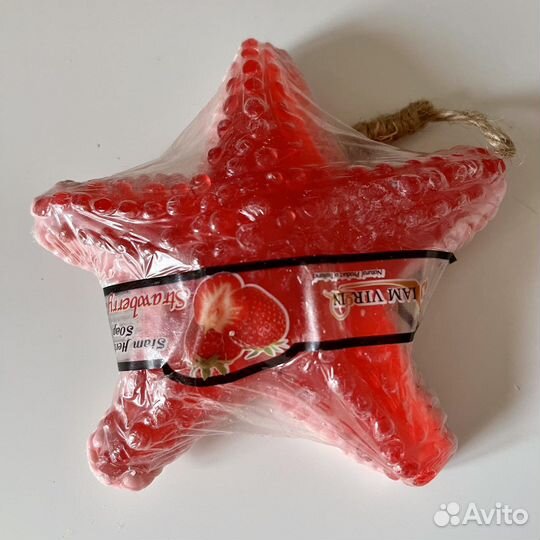 Мыло с натуральной мочалкой. Тайланд