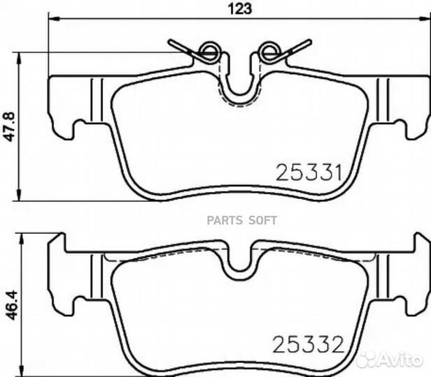 Brembo P06094 Колодки тормозные дисковые зад