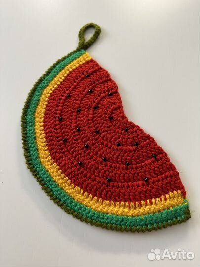 Вязаные крючком прихватки, ручная работа