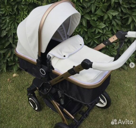 Коляска трансформер 3 в 1 (экокожа)