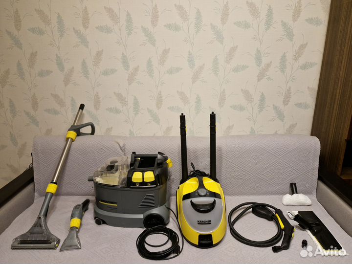 Аренда моющего пылесоса и пароочистителя karcher