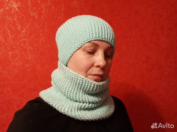 Комплект снуд и шапка