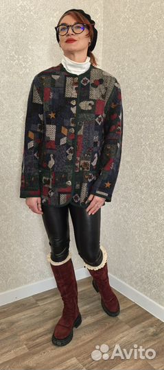 Шерстяной жакет пиджак с гусями Бавария