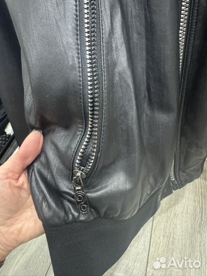 Кожаная куртка мужская 54 56