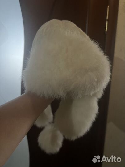 Зимняя шапка ушанка женская