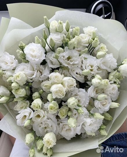 Цветы букет Роскошная эустома