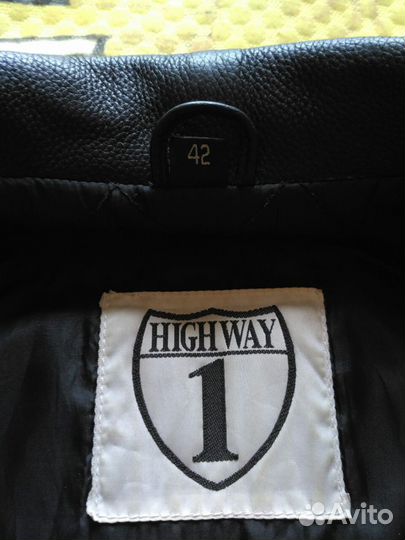 Мотокуртка кожаная с защитой р. 46-48