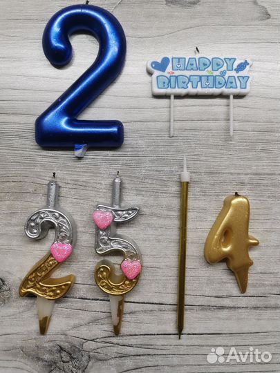 Свечи цифры для торта