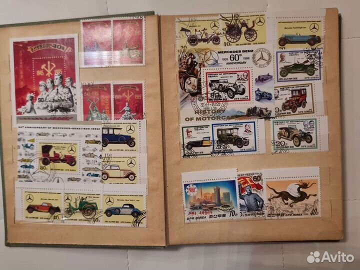 Марки и блоки Кореи с альбомом