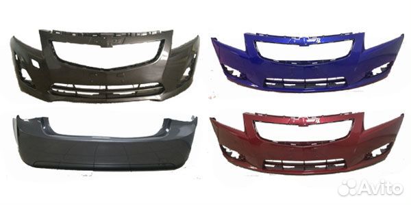 Бампер задний в цвет Chevrolet Cruze