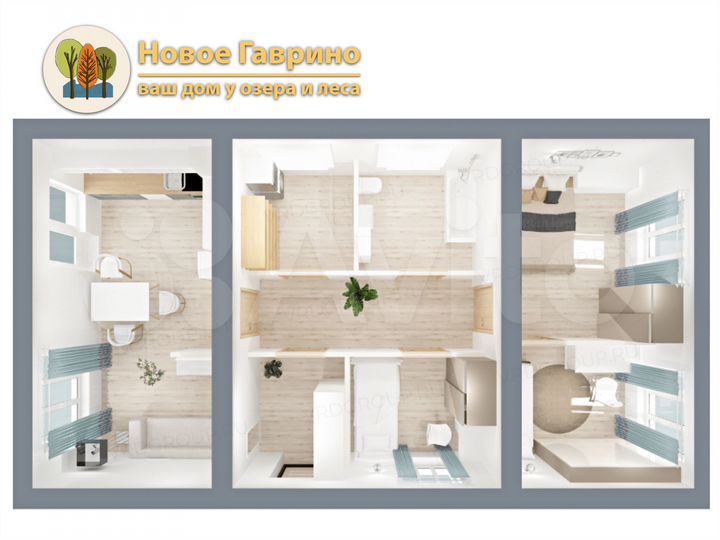 Коттедж 80 м² на участке 8,6 сот.