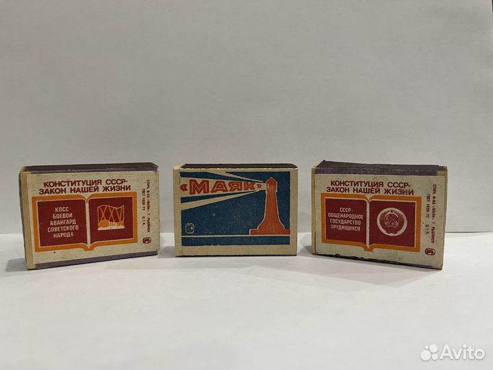 Спички СССР в деревянном коробке