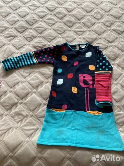 Платье вязаное на девочку размер 122/128