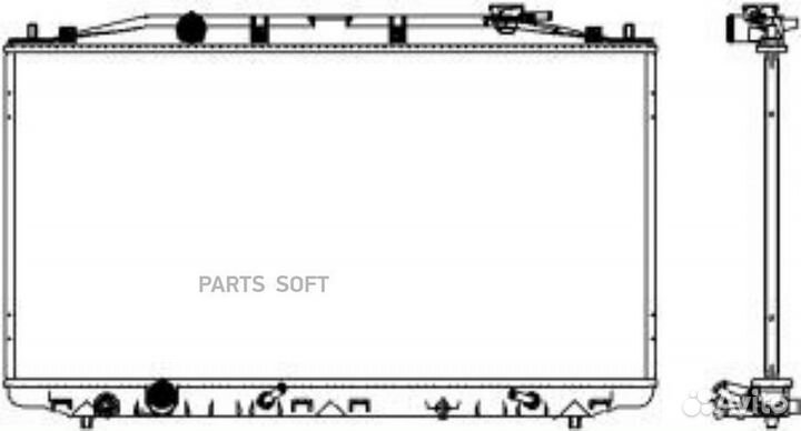 Радиатор охлаждения Хонда Аккорд 2008
