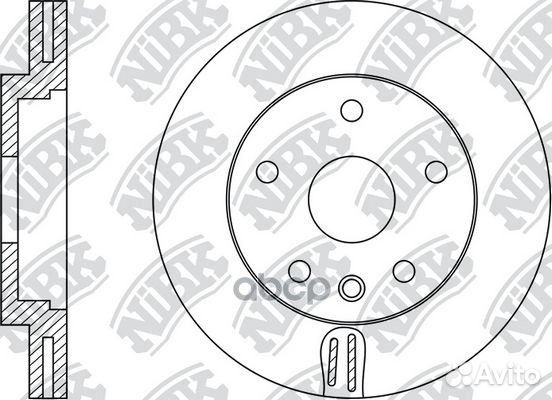 RN34001V Диск тормозной перед RN34001 NiBK