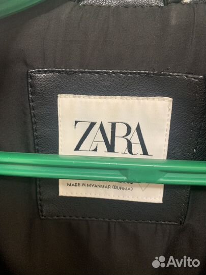 Кожаная куртка zara