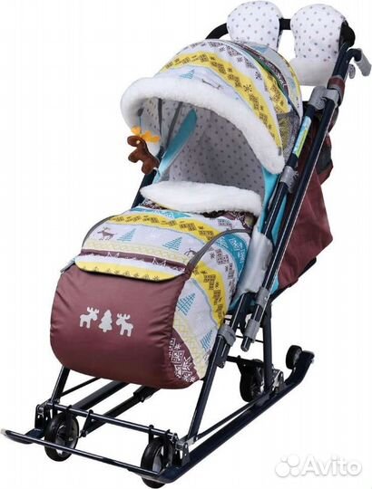 Детские санки коляска ника