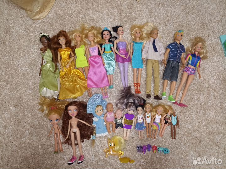 Куклы Барби, монстр хай, Бель, Тиана и др