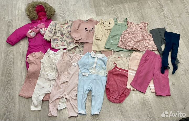 Пакет одежды на девочку 80