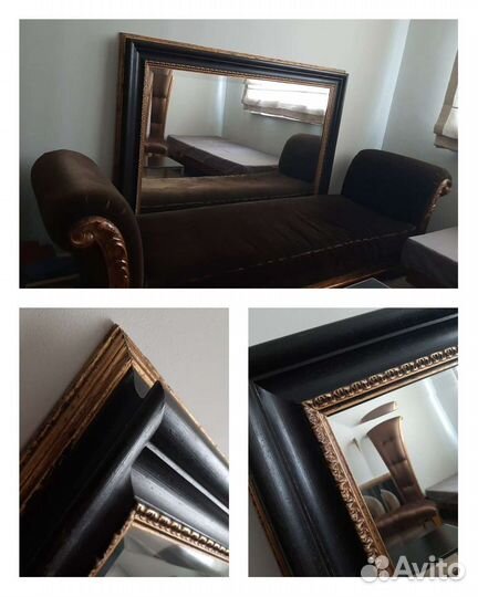 Роскошное зеркало с фацетом в багете ручной работы