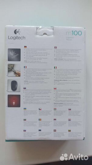 Мышь компьютерная проводная Logitech m100