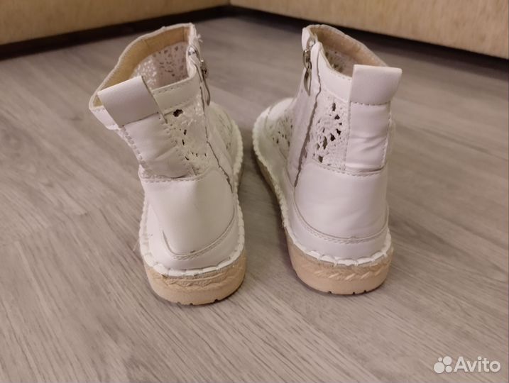 Летние вязанные ботинки