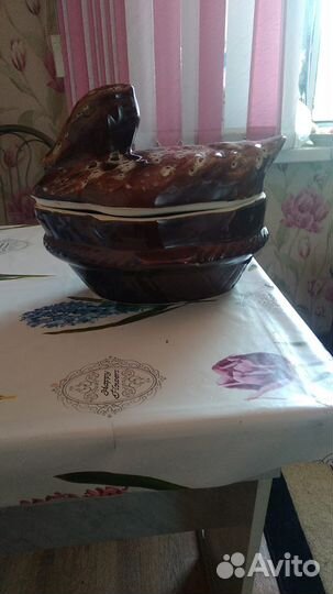 Утятницы кастрюли керамика