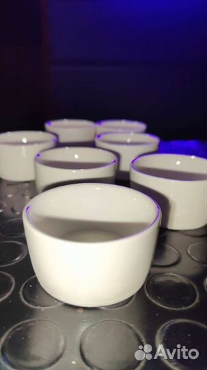 Фарфоровые соусники 50мл белые P.L. 9шт