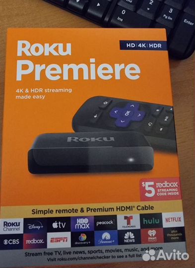 Новый USA Roku Premiere 4K/HDR Streaming Media