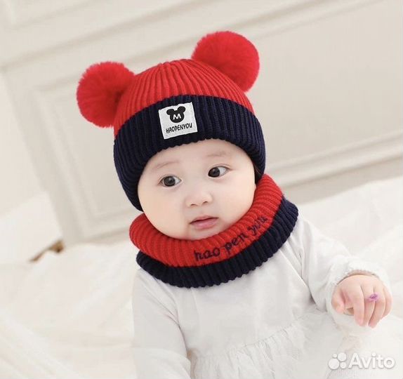 Зимняя детская шапка