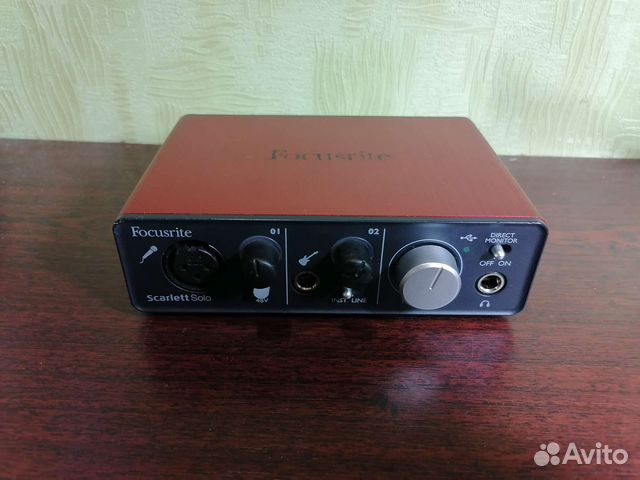 Внешняя звуковая карта focusrite scarlett Solo 1 купить в Сочи ...