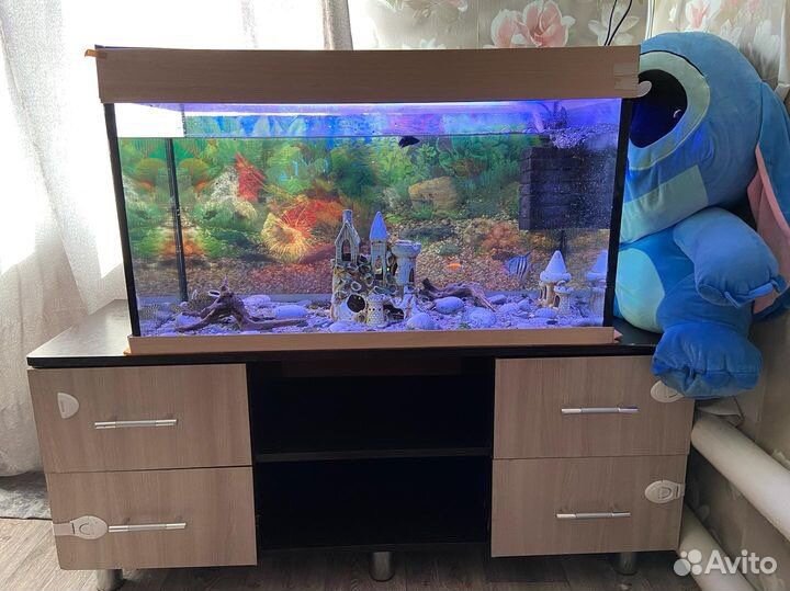 Аквариум с тумбой 130-150 л