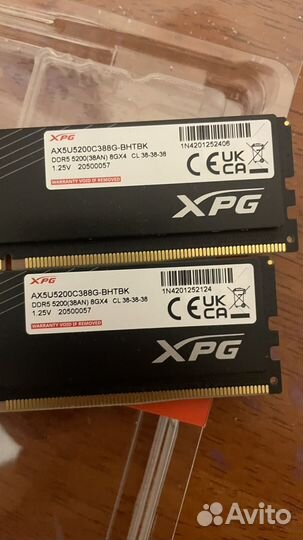 Оперативная память ddr 5 16 gb adata XPG Hunter