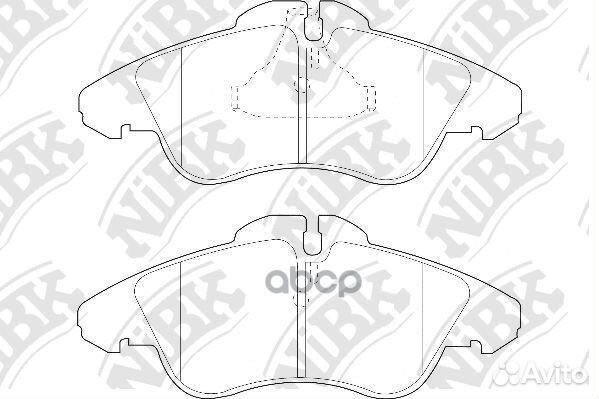 PN0301W-nibk колодки дисковые передние MB Vito