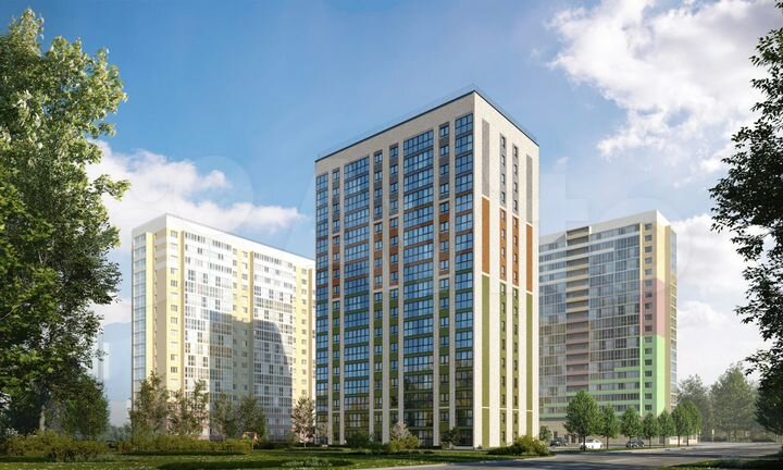 2-к. квартира, 47,8 м², 12/17 эт.