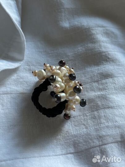 Кольцо из жемчуга женское