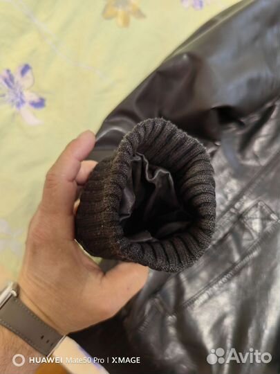 Кожаная куртка мужская 48 50 бу