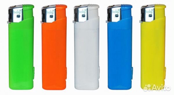 Зажигалка пьезо многоразовая с фонариком 50шт/блок