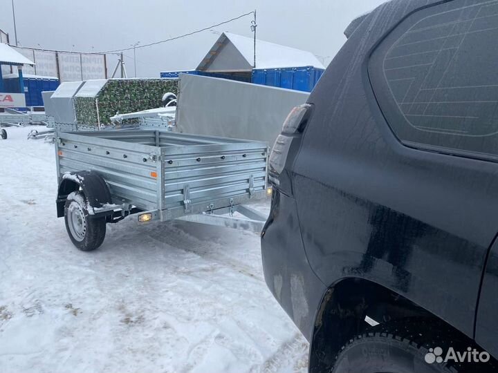 Прицеп с пластиковой крышкой мзса