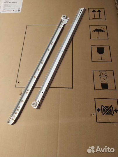 Мебельные направляющие роликовые 50 см