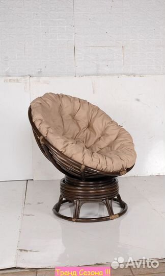 Кресло -качалка вращающееся Папасан Roker D100 арт