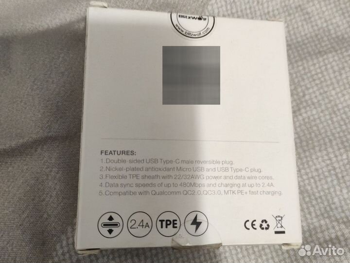 USB Type c на Micro USB data cabe