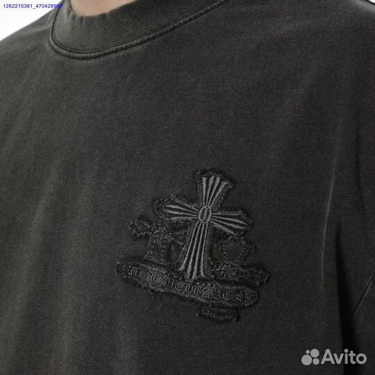 Футболка Chrome Hearts на руках (Арт.61505)