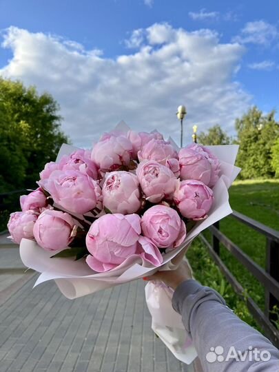 Пионы букет из пионов цветы доставка