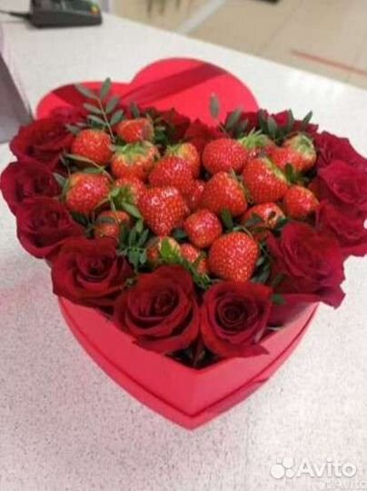 Сердце с цветами