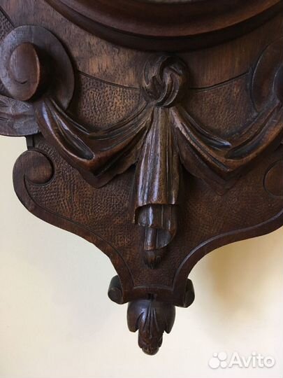 Старинные часы с метеостанцией Japy Франция 94 см