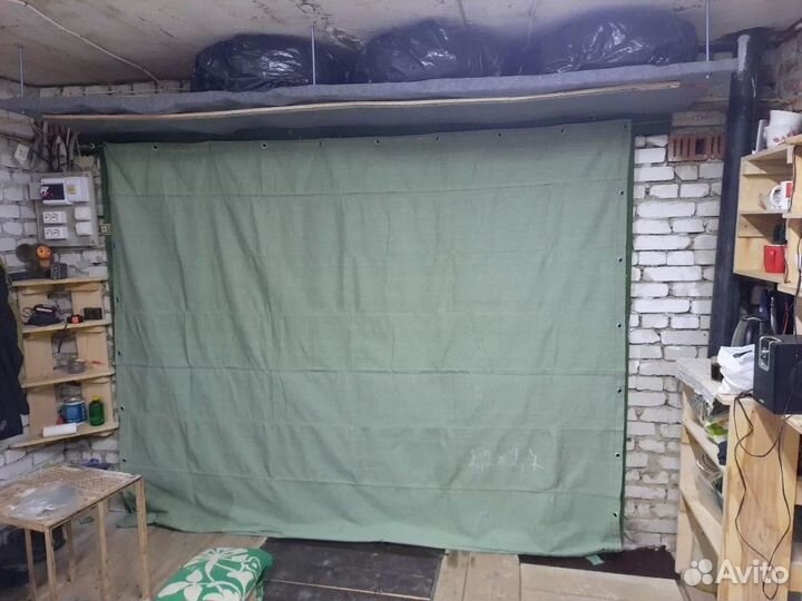 Брезентовая штора 2.7 х 2.2 400 оп с креплением