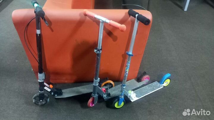 Самокаты трехколесные, детские, трюковые